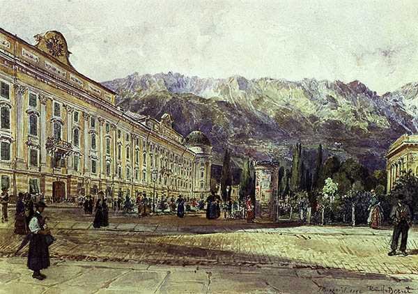 kastély, Innsbruck alkotó: Rudolf Bernt