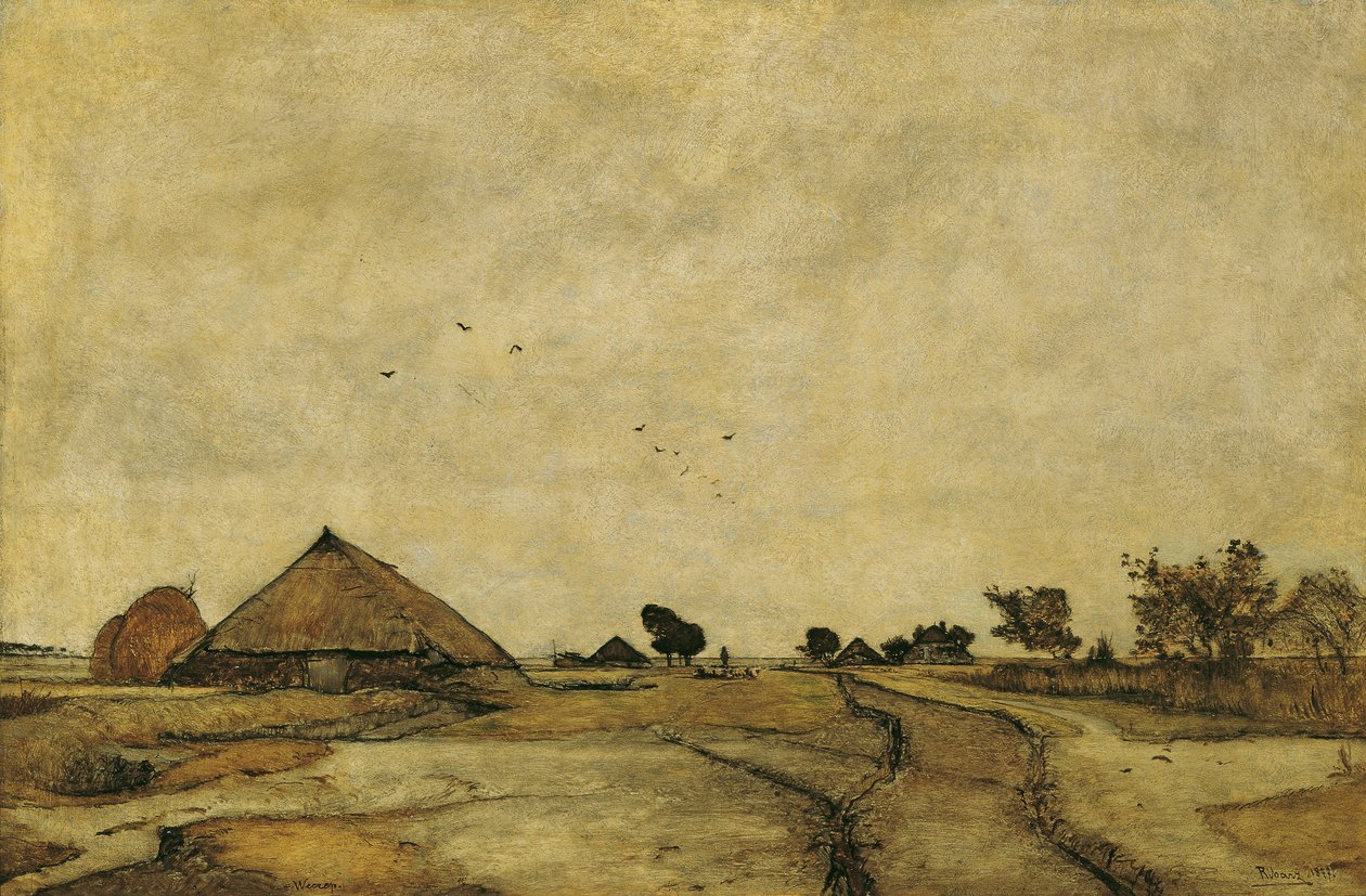 Holland táj alkotó: Rudolf Ribarz