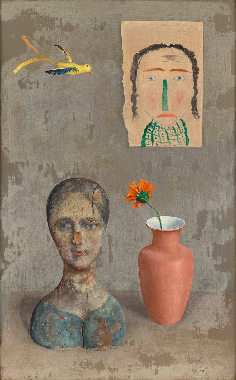 Csendélet két fejjel alkotó: Rudolf Wacker