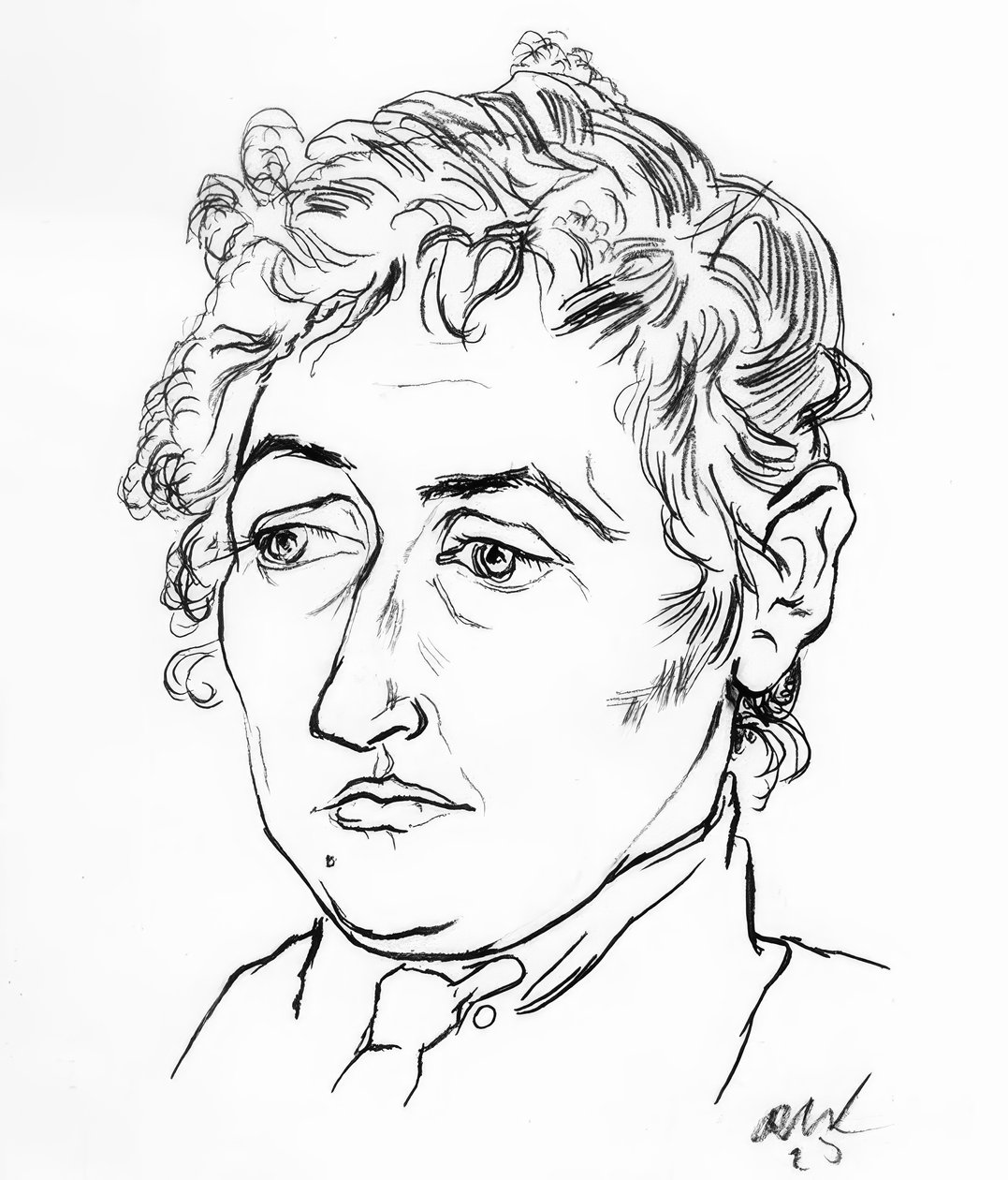 Női fej alkotó: Rudolf Wacker