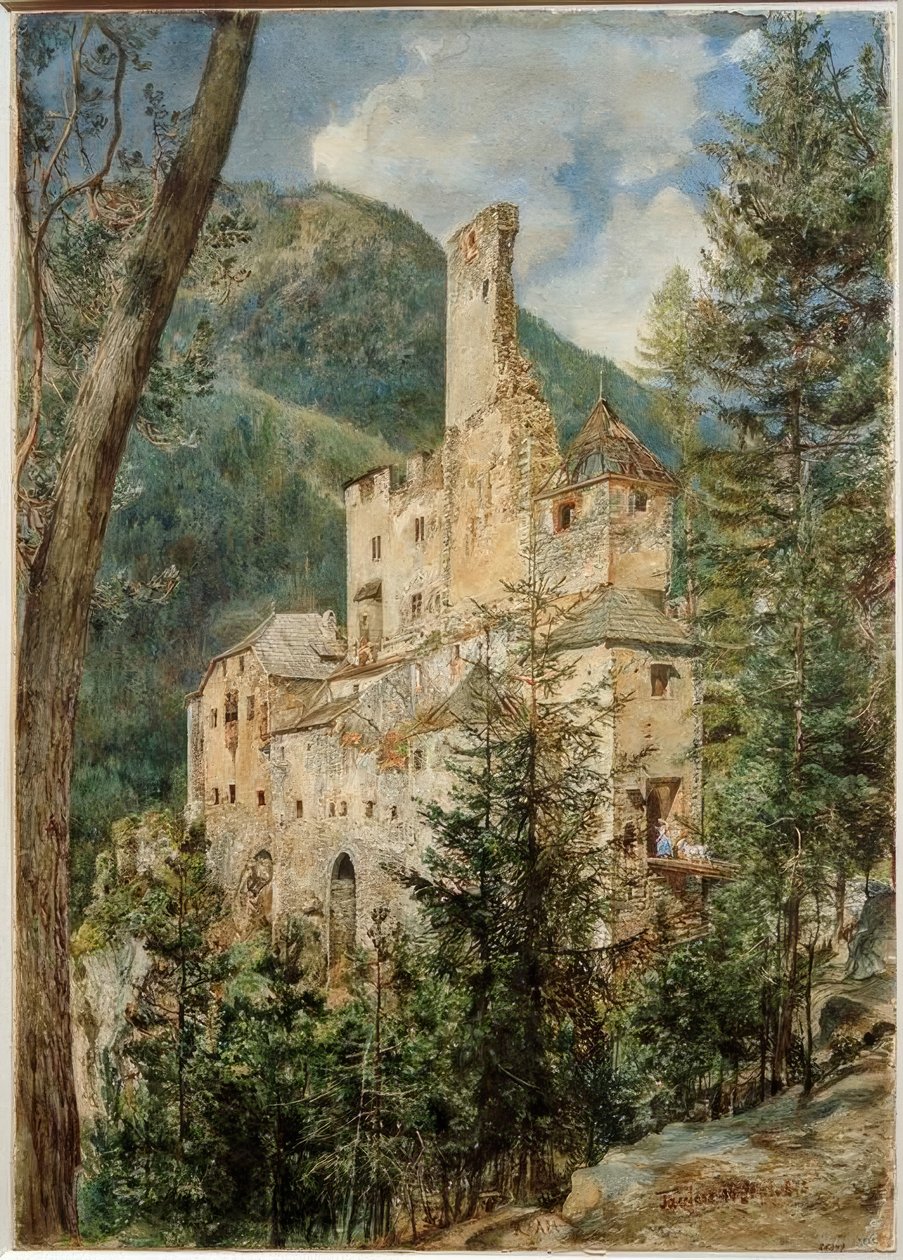 Schloss Taufers Südtirolban alkotó: Rudolf von Alt
