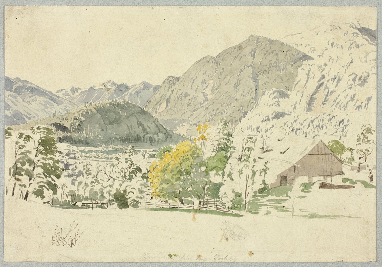Schmolnau Ischl közelében alkotó: Rudolf von Alt