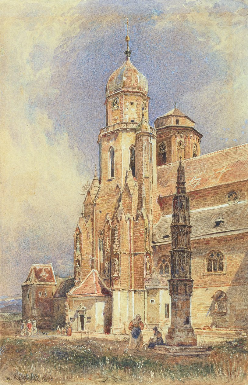 Klosterneuburgi apátsági templom, 1844 alkotó: Rudolf von Alt
