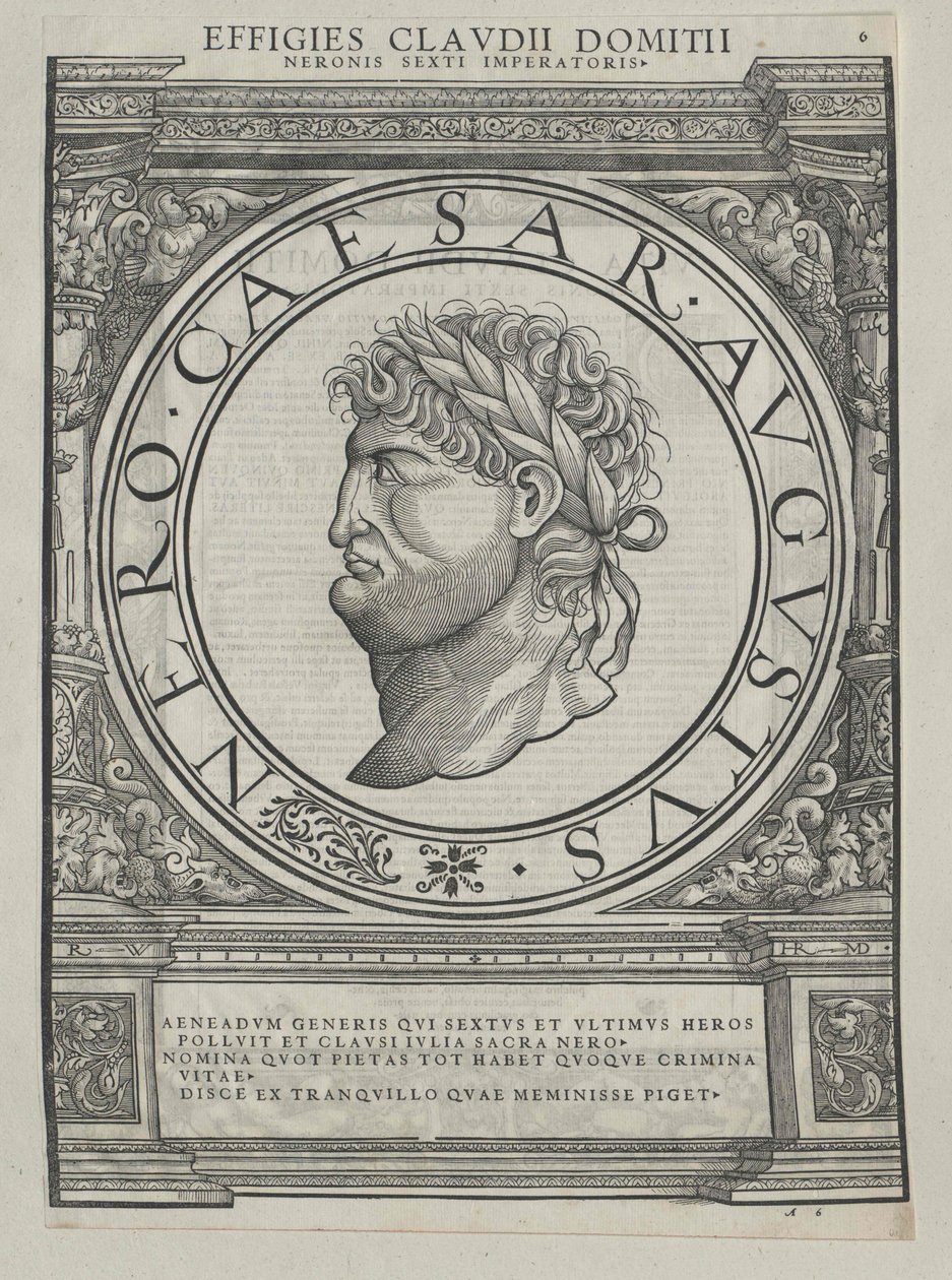 Nero római császár (nyomtatás) alkotó: Rudolph Wyssenbach