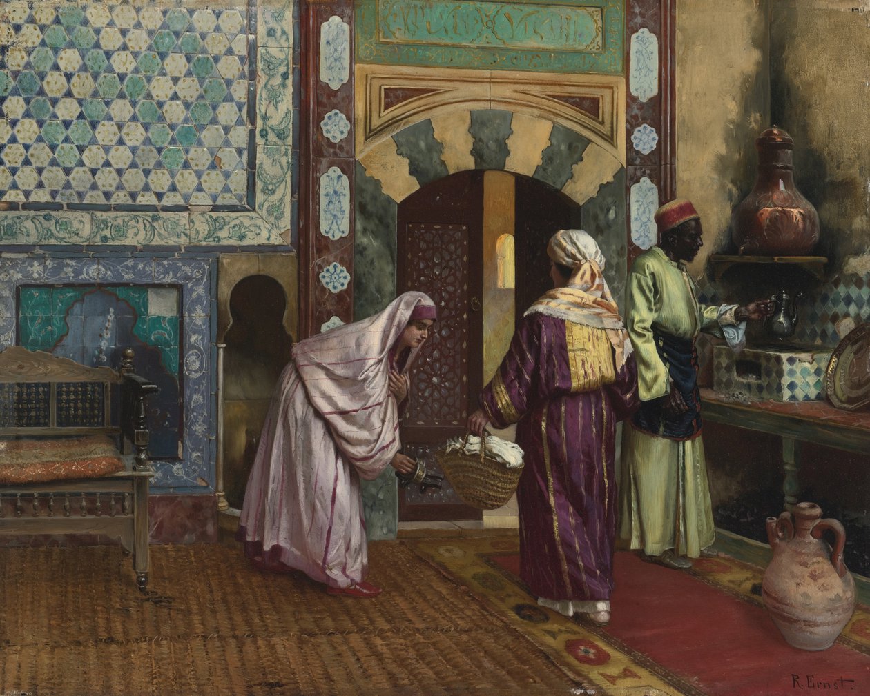 A Hammamban alkotó: Rudolphe Ernst