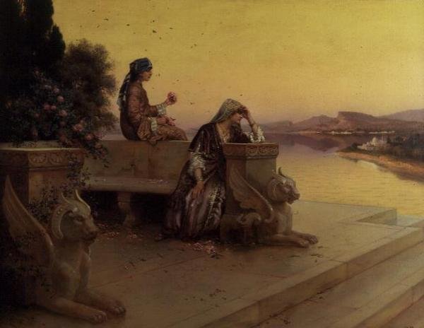 A teraszon alkotó: Rudolphe Ernst