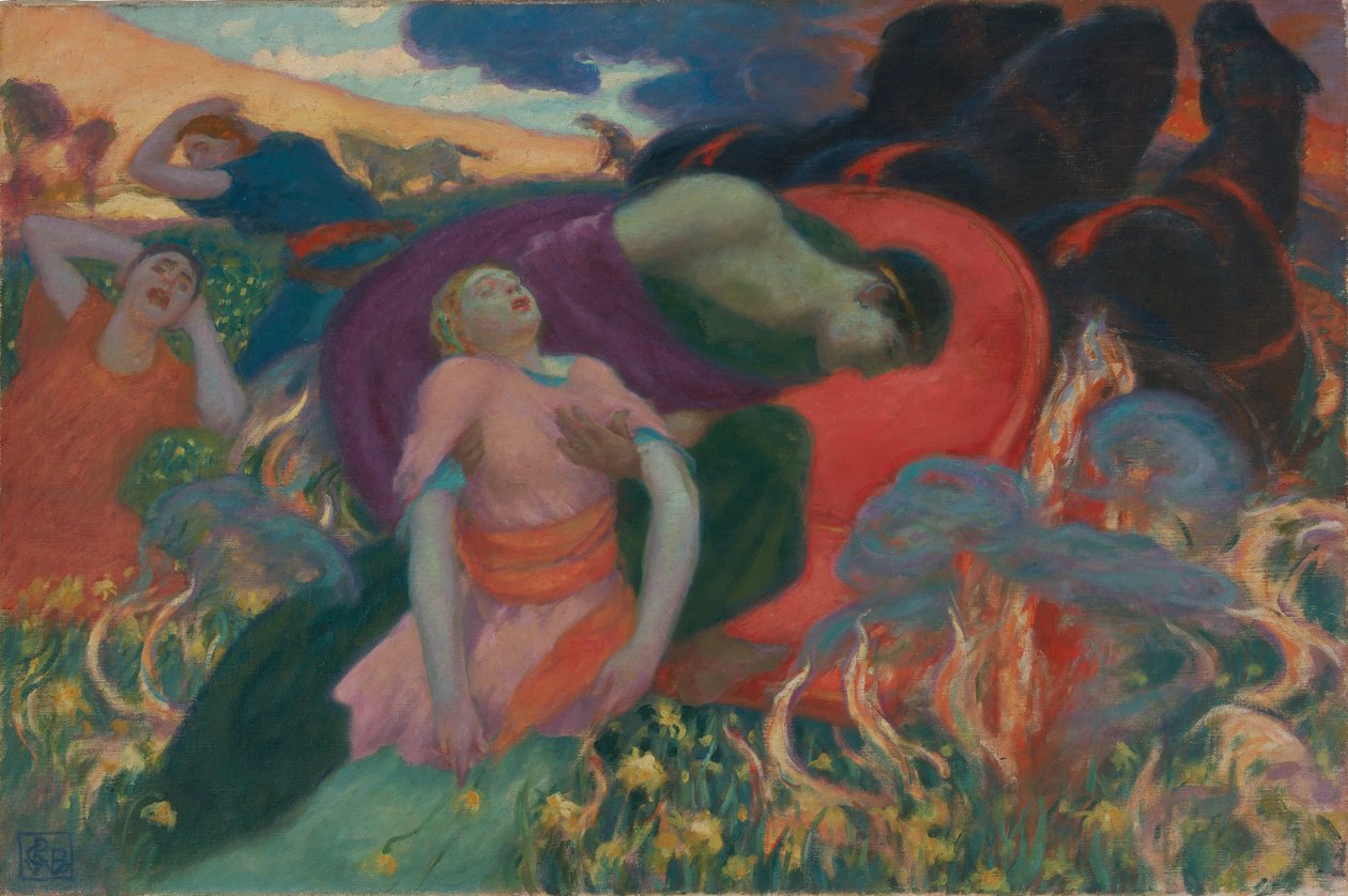 Persephone erőszakoskodása alkotó: Rupert Bunny
