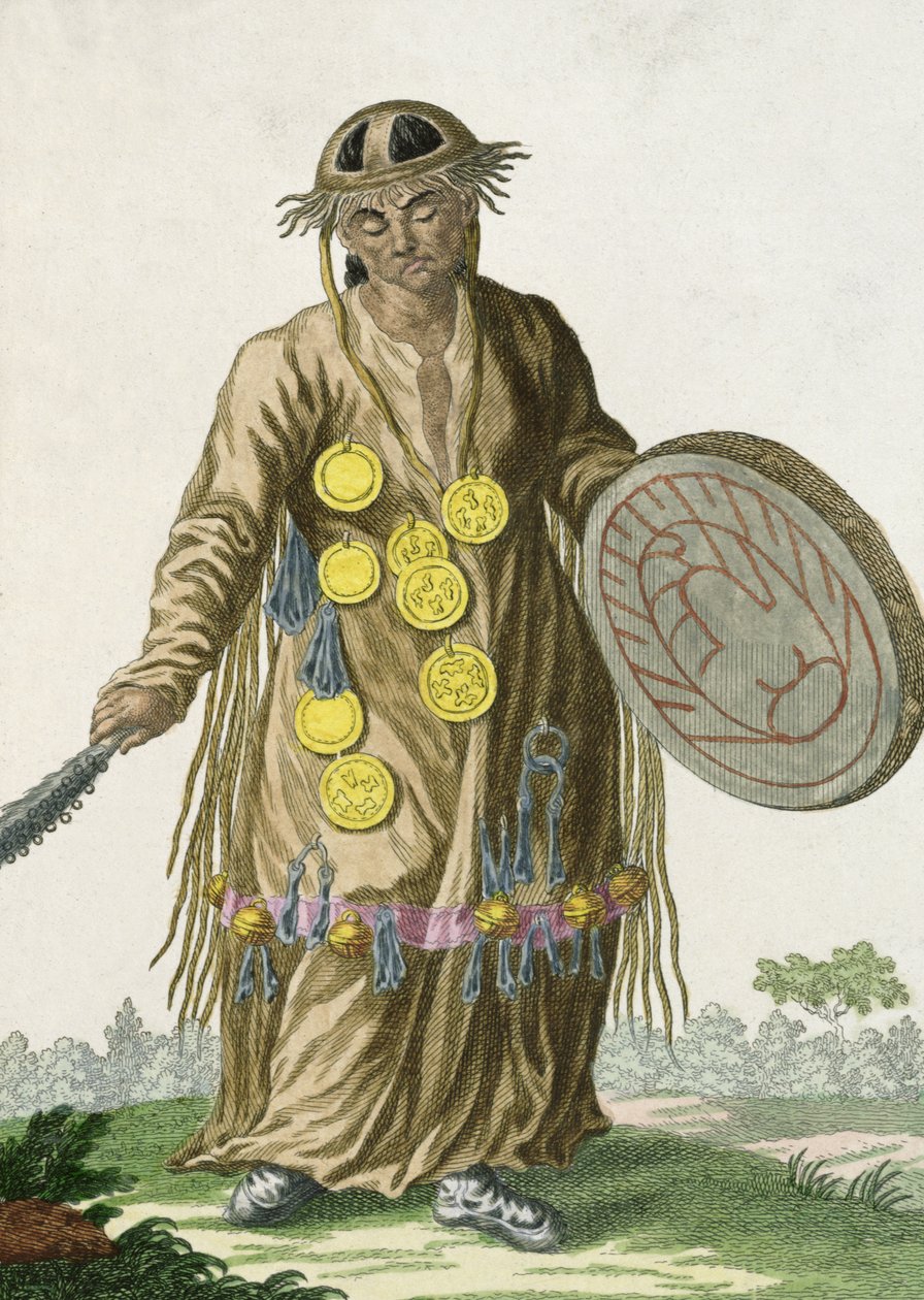 Egy mongol sámán, 1820 alkotó: Russian School