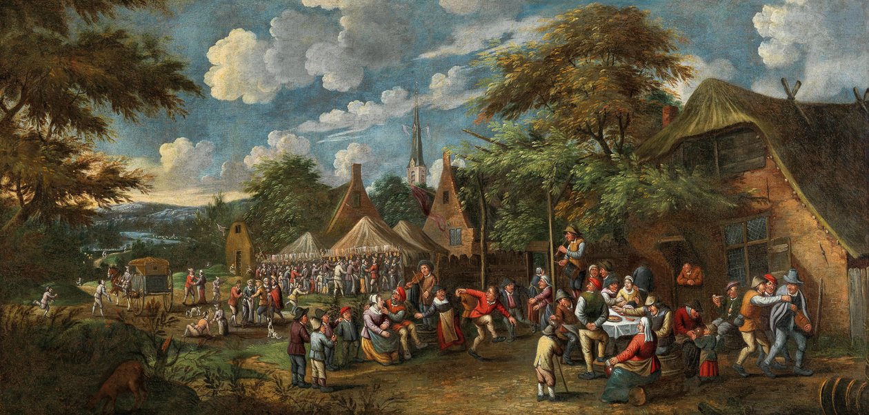 Falusi vásár, 1700. alkotó: Rutger Verburgh