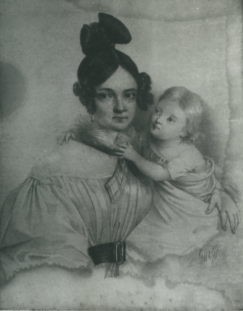 Amelia Załuska, szül. Ogiński (1805-1858) alkotó: Rys. C. Wolff