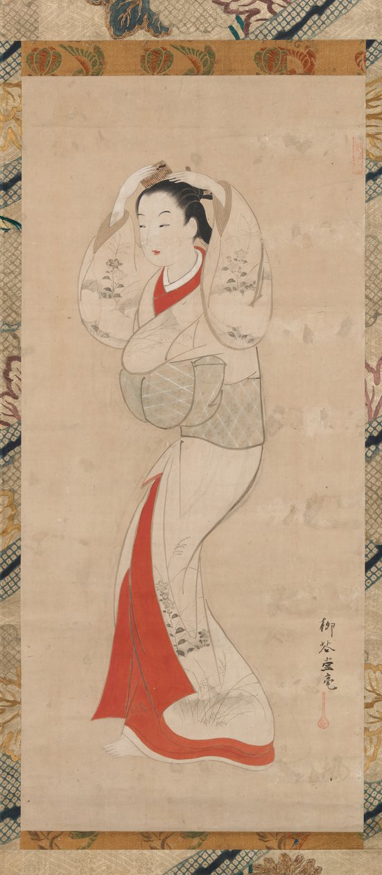 Álló nő, 1740-es évek. alkotó: Ryukado