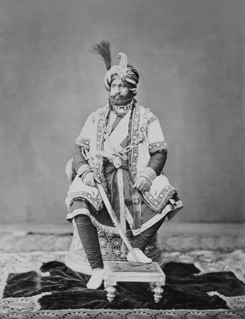 Dzsammu és Kasmír maharadzsa, 1877 alkotó: S. and Shepherd, C. Bourne