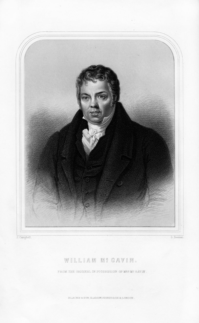 William McGavin, skót vitázó, 1870. alkotó: S. Freeman