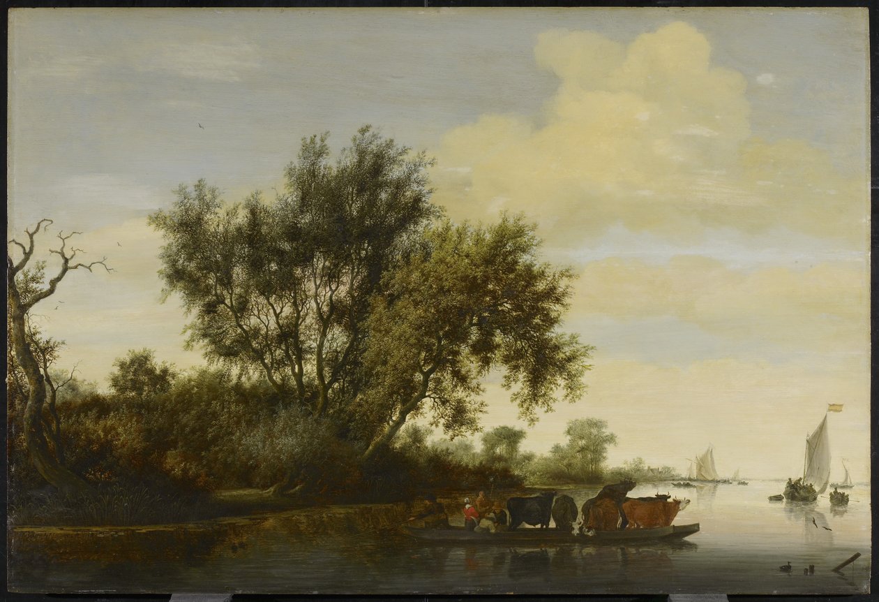 A komp, 1650 alkotó: Salomon van Ruisdael or Ruysdael