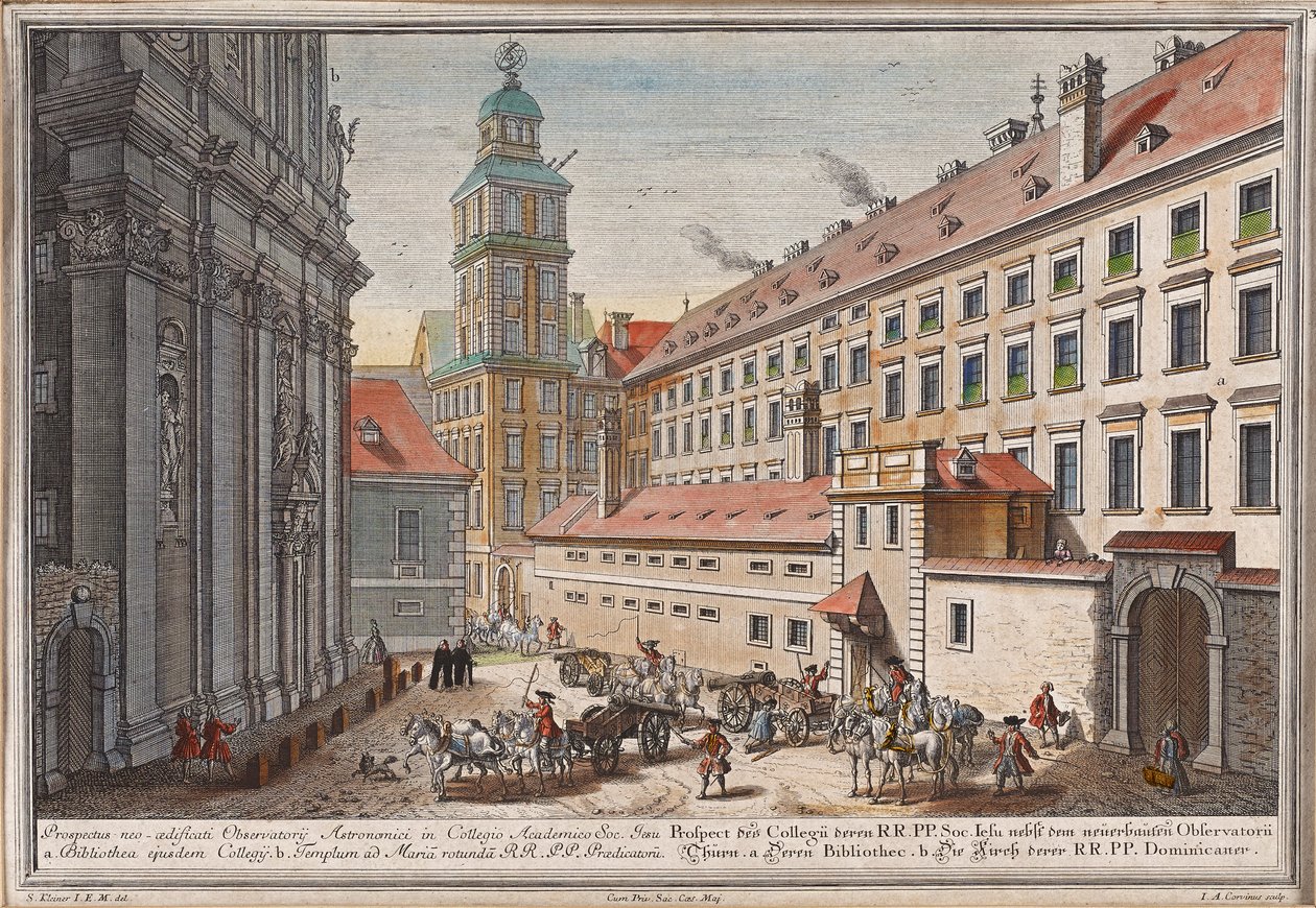 A Domonkos templom a postgasse-i csillagvizsgálóval alkotó: Salomon Kleiner