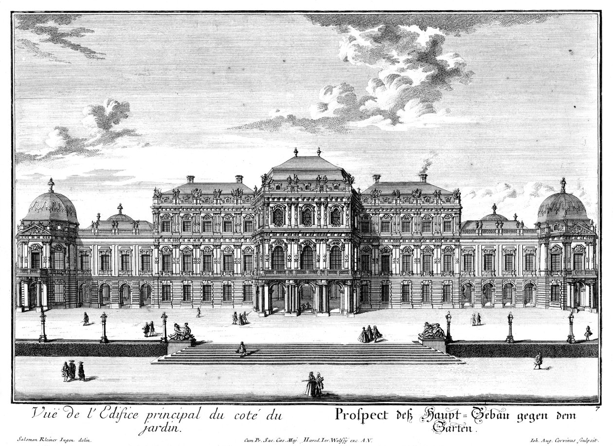 A Felsővár előtti kert alkotó: Salomon Kleiner