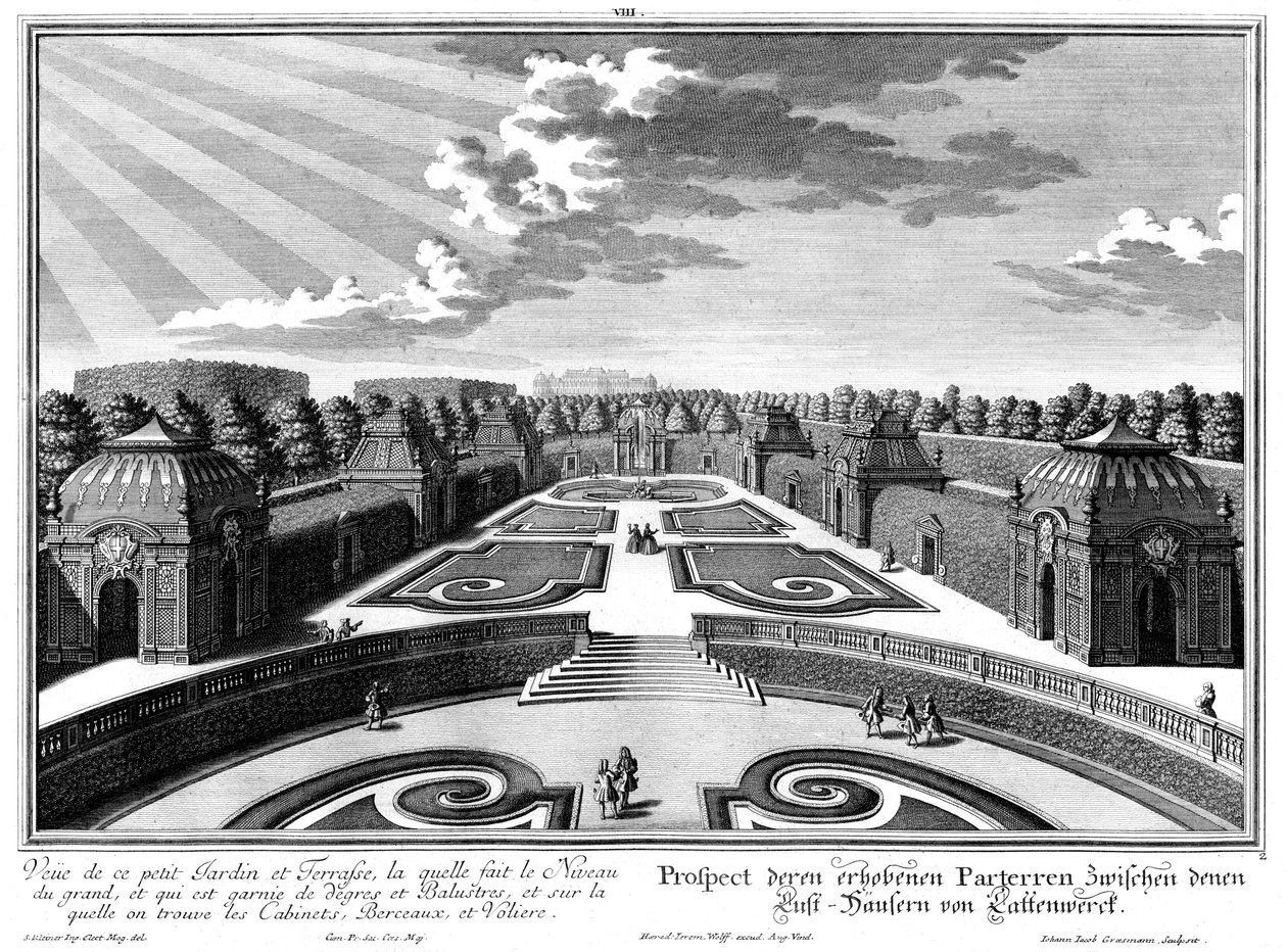 A "kiskert" felső parterének tájékoztatója alkotó: Salomon Kleiner