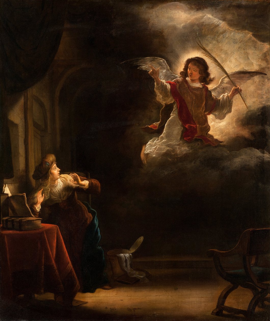 Angyali üdvözlet, 1655 alkotó: Salomon Koninck