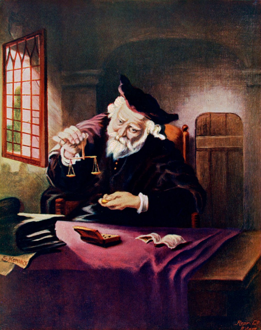 Az aranymérleg, 1908-1909. alkotó: Salomon Koninck