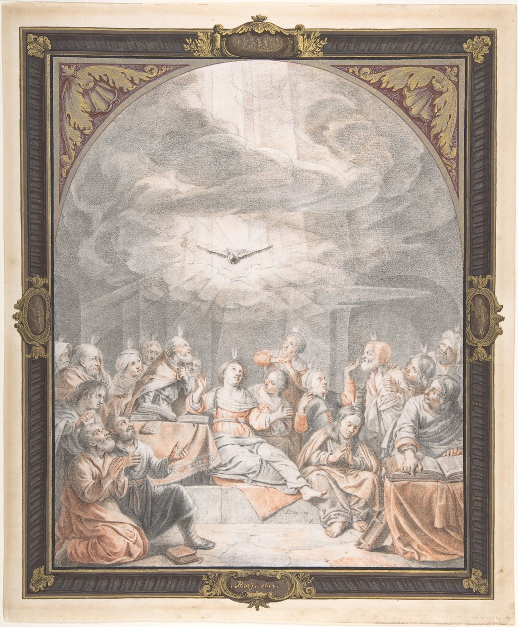 Pünkösd, a 17. század eleje-közepe. alkotó: Salomon de Bray