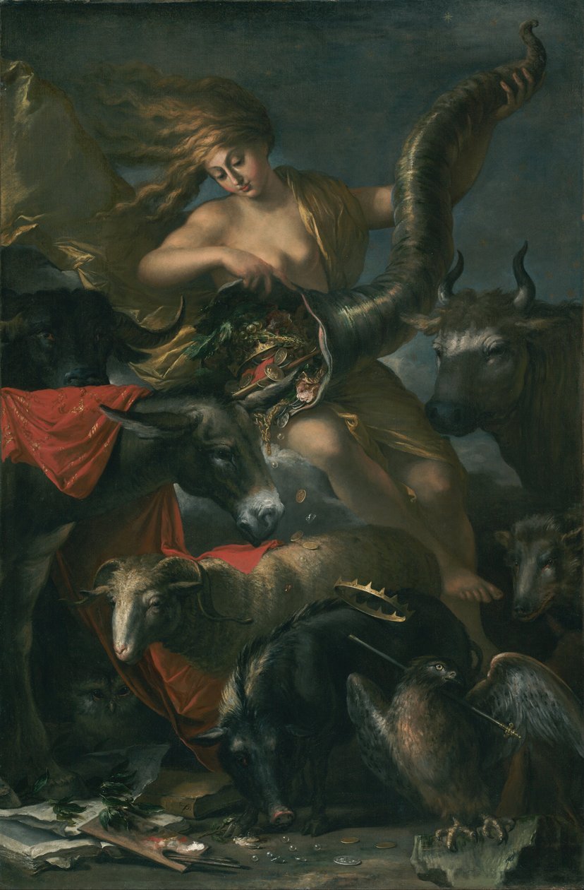 Szerencse allegóriája alkotó: Salvator Rosa
