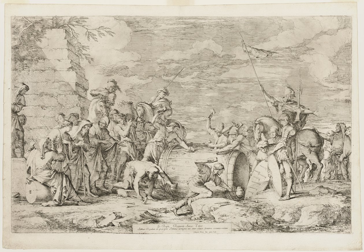 Atilius Regulus halála alkotó: Salvator Rosa