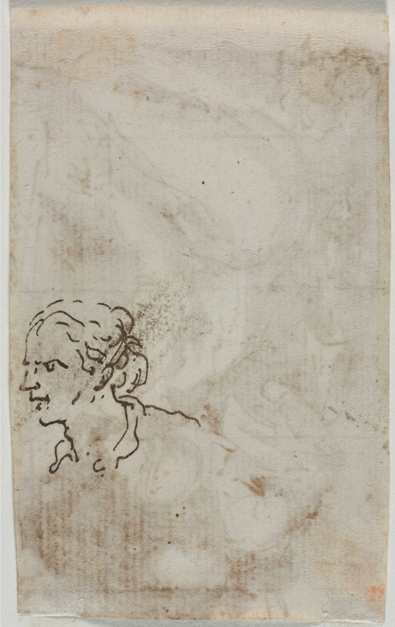 ábra Tanulmányok verso, c. 1640-1649. alkotó: Salvator Rosa
