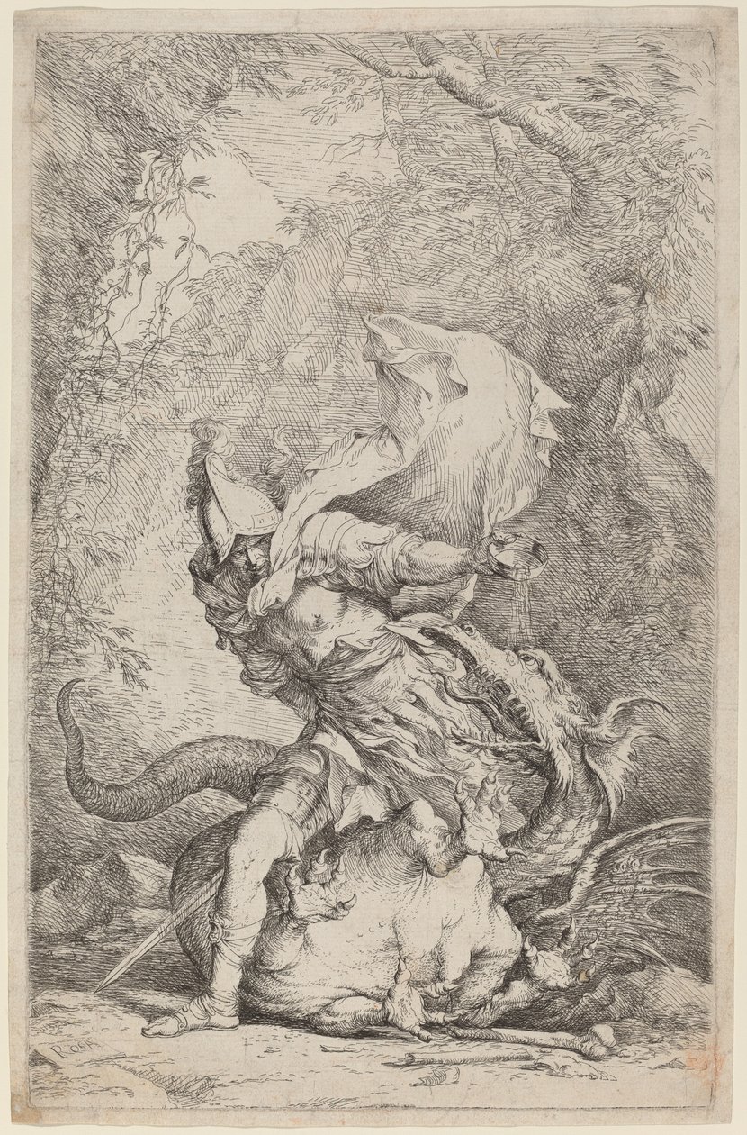 Jason és a sárkány alkotó: Salvator Rosa