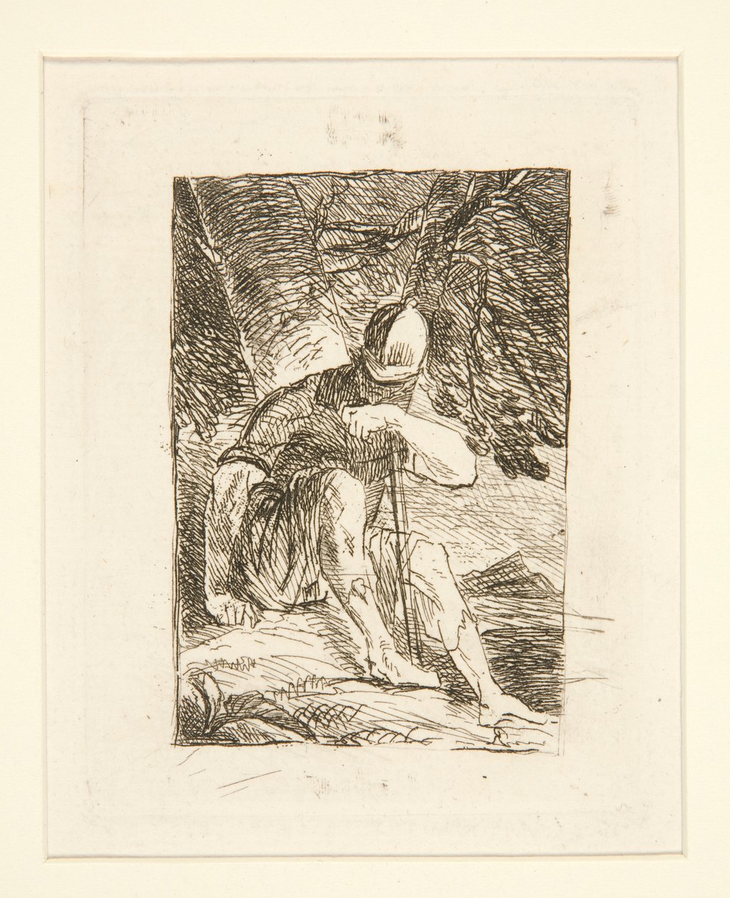 Ülő katona alkotó: Salvator Rosa