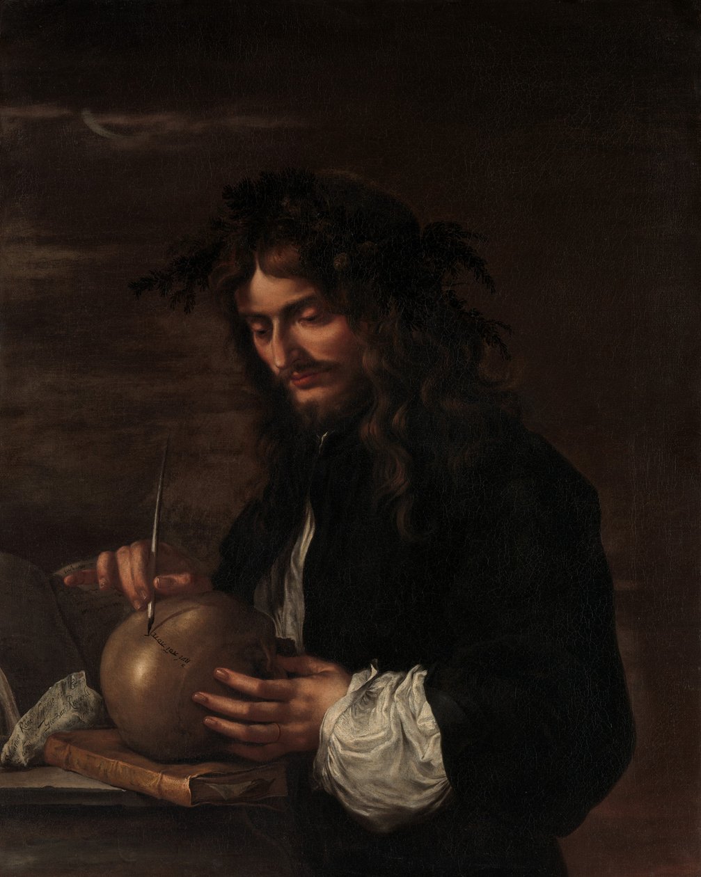 Önarckép, 1647 körül (olaj, vászon) alkotó: Salvator Rosa