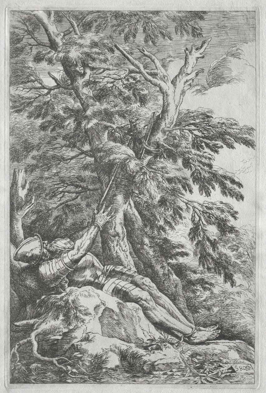 Remete Szent Vilmos alkotó: Salvator Rosa
