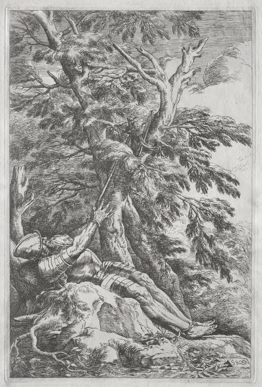 Remete Szent Vilmos, c. 1662. alkotó: Salvator Rosa