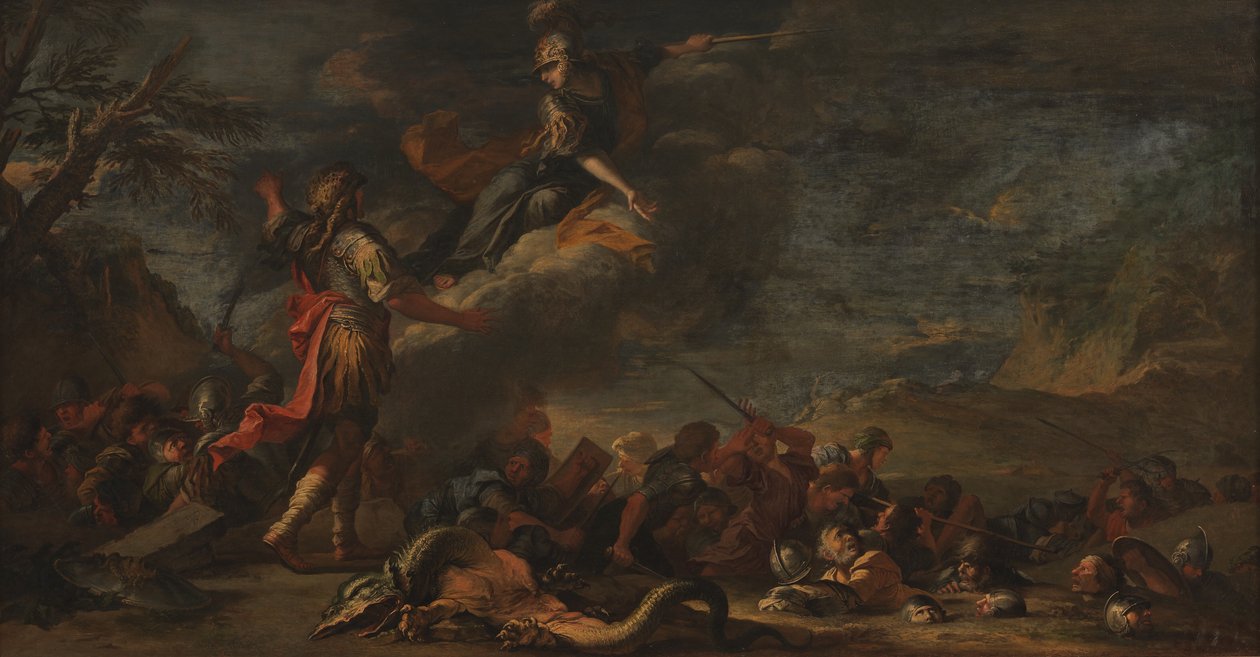 Théba alapítása alkotó: Salvator Rosa