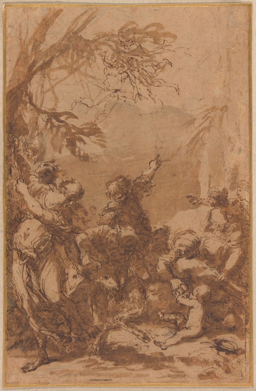 A Jupiter nevelése alkotó: Salvator Rosa
