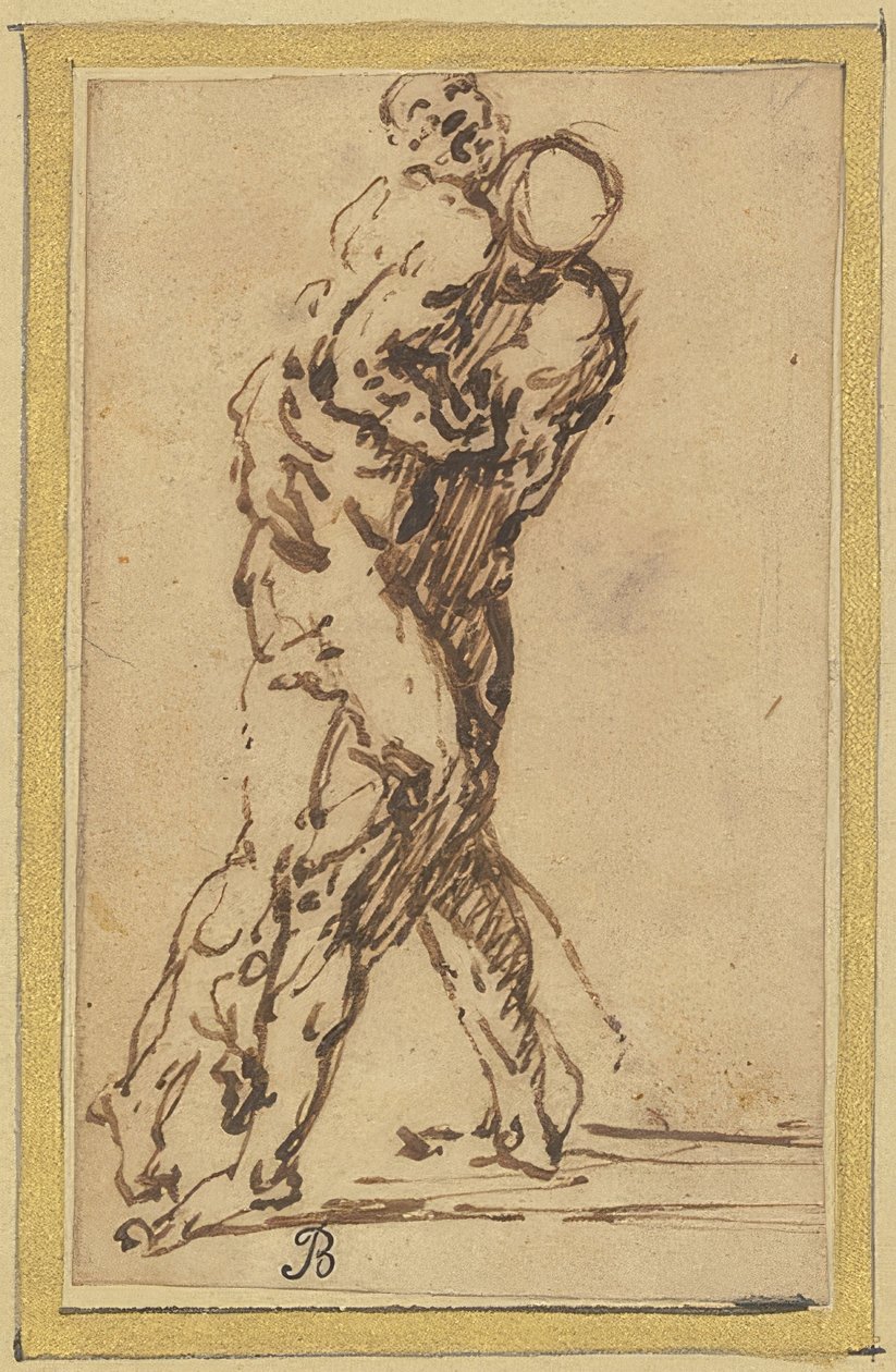 Két birkózó alkotó: Salvator Rosa