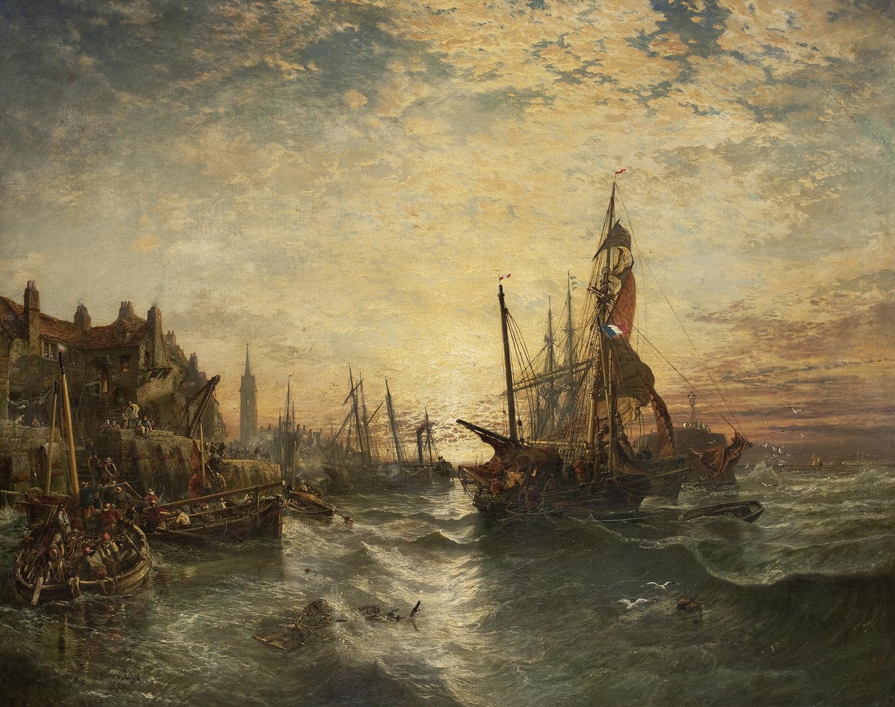 West Wemyss kikötő Fife alkotó: Samuel Bough