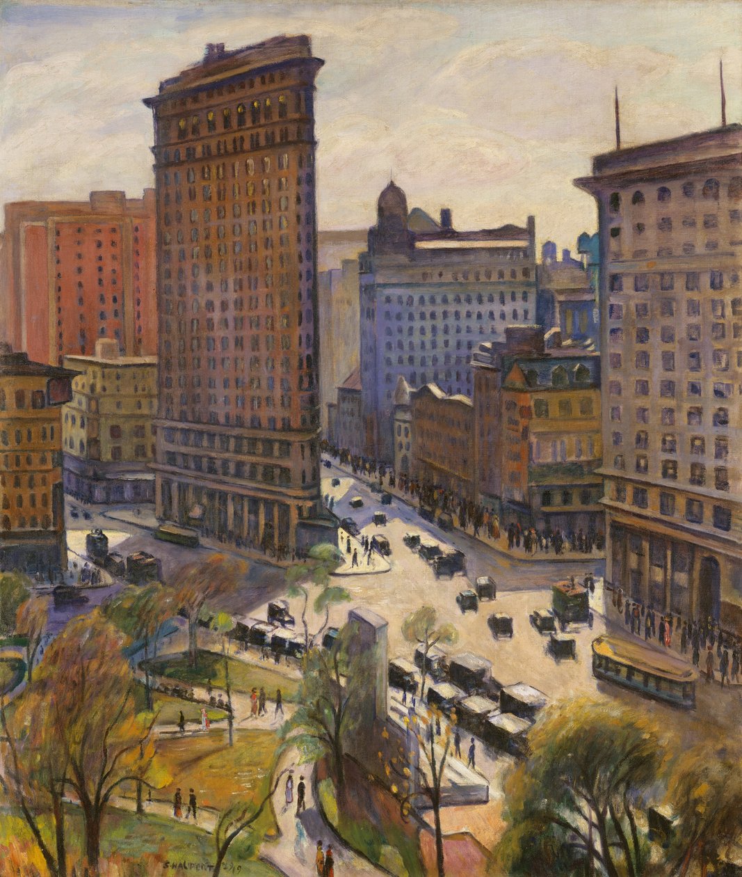 A Flatiron épület, 1919 alkotó: Samuel Halpert