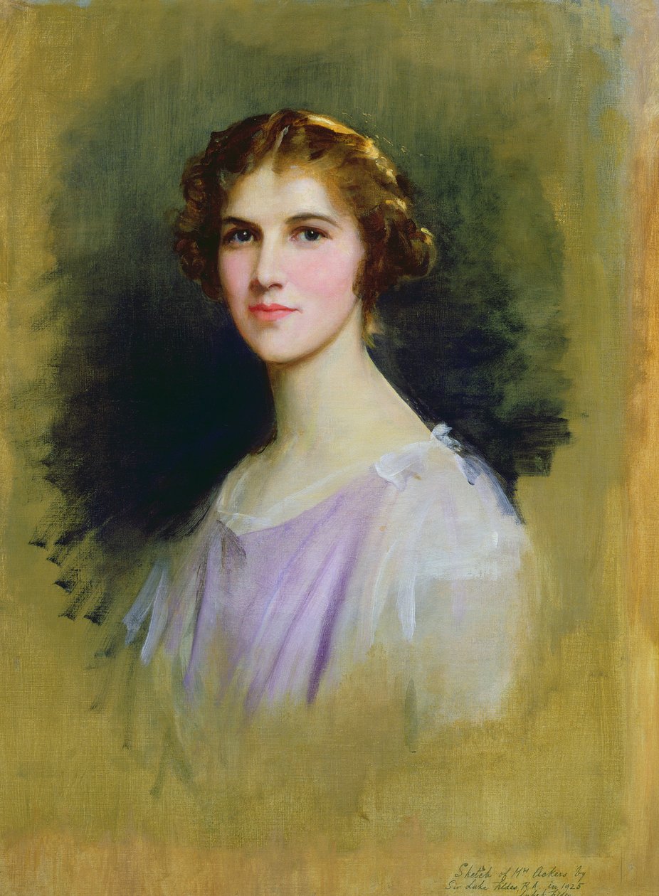 Vázlat Mrs Ackers portréjához, 1925 alkotó: Samuel Luke Fildes