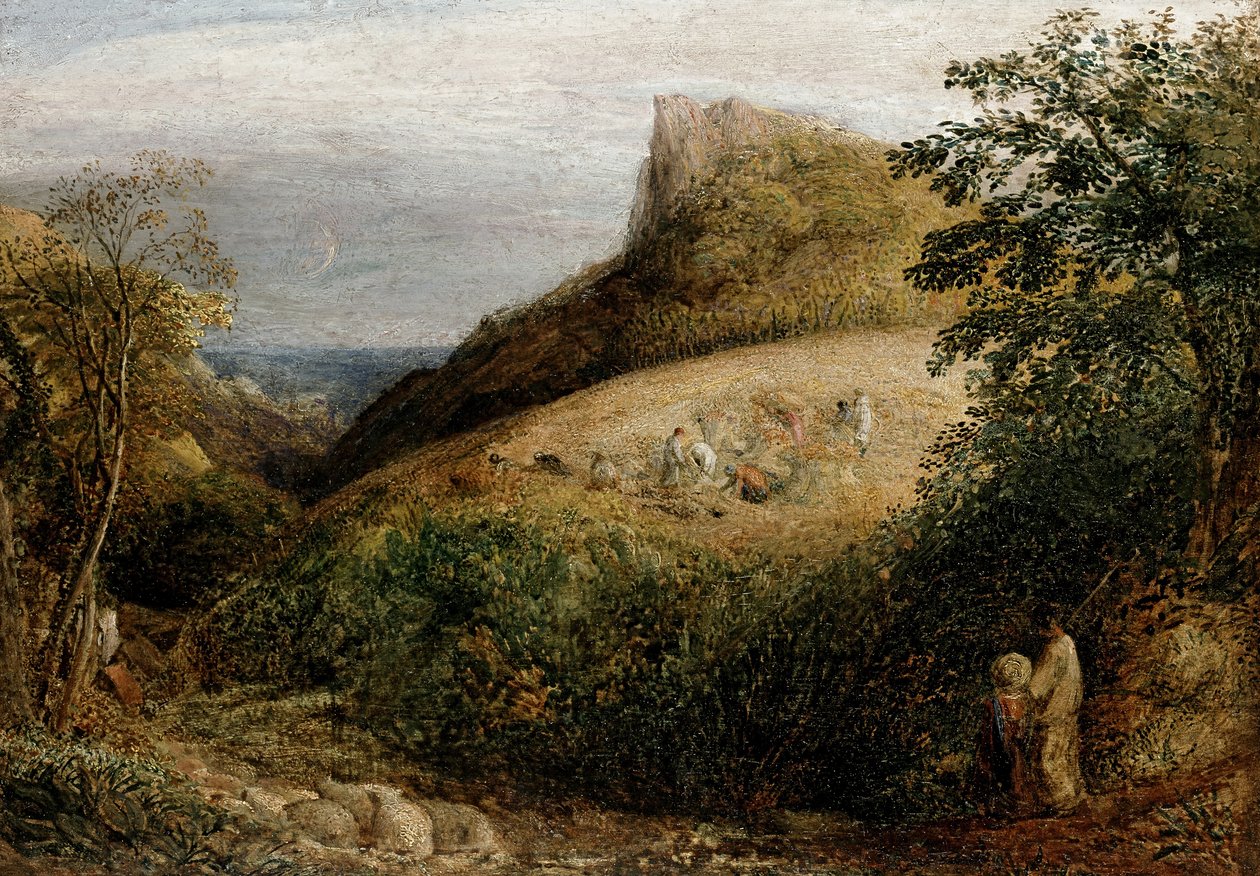 Egy lelkipásztori jelenet, 19. század alkotó: Samuel Palmer