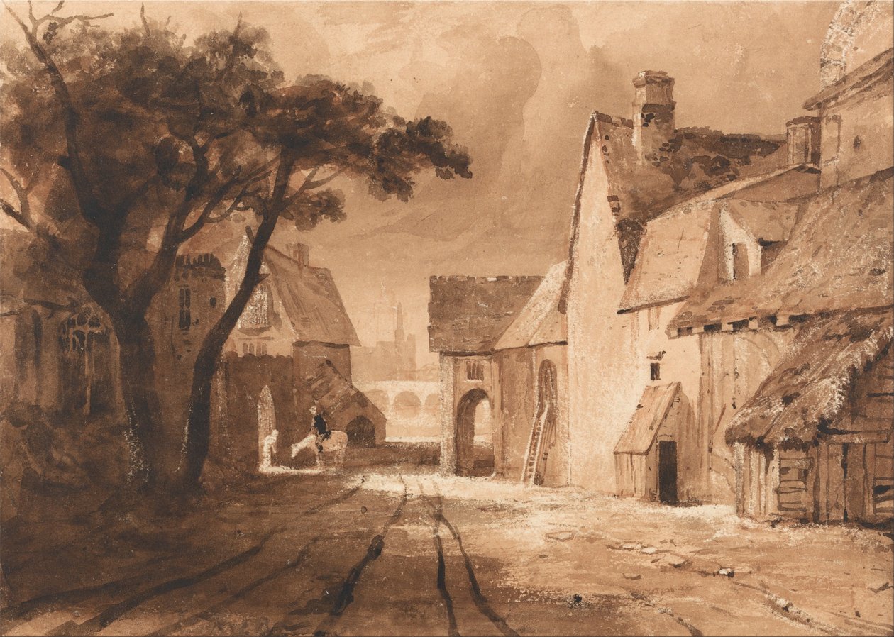 Régi épületek tanulmányozása alkotó: Samuel Palmer