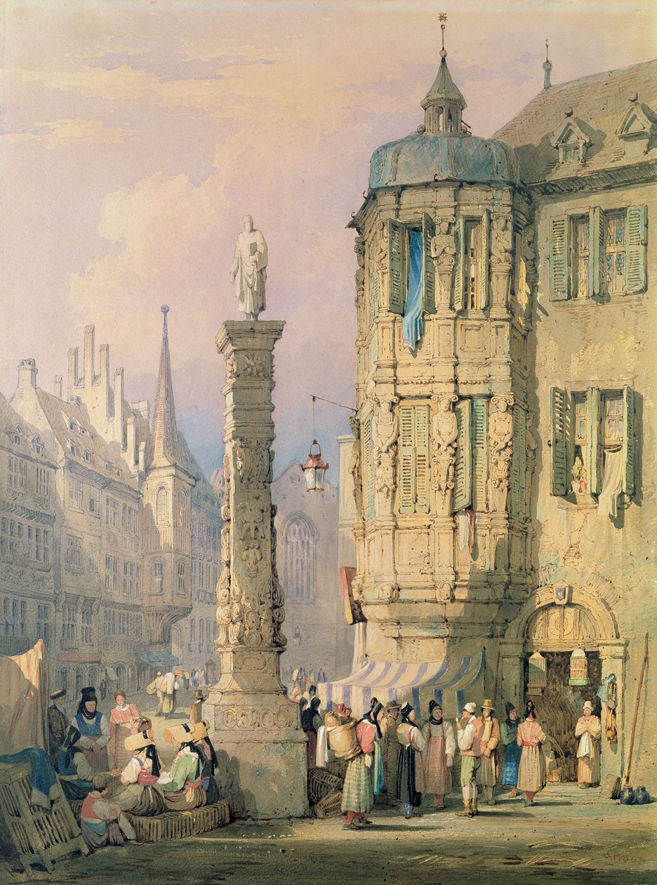 A Püspöki Palota, Wurzburg alkotó: Samuel Prout