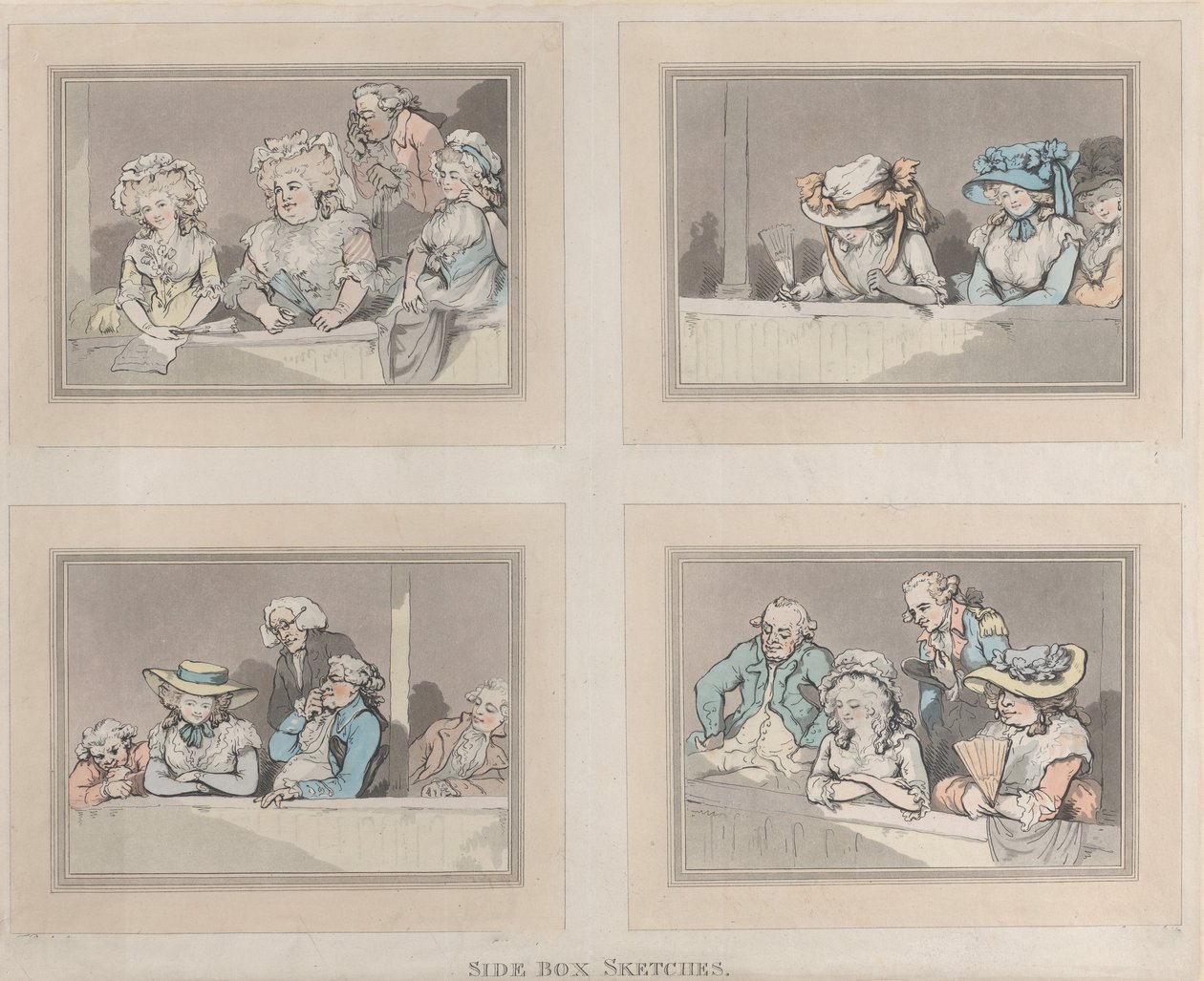 Oldaldoboz-vázlatok, 1786. június 5. alkotó: Samuel Alken