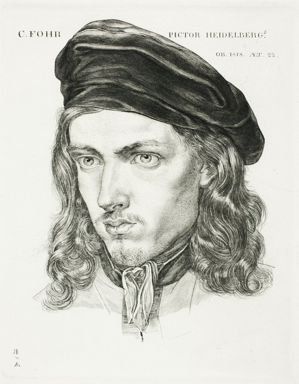 Carl Philipp Fohr portréja alkotó: Samuel Amsler