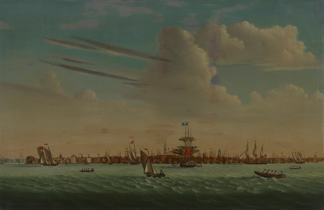 Kilátás Charlestonra alkotó: Samuel Barnard
