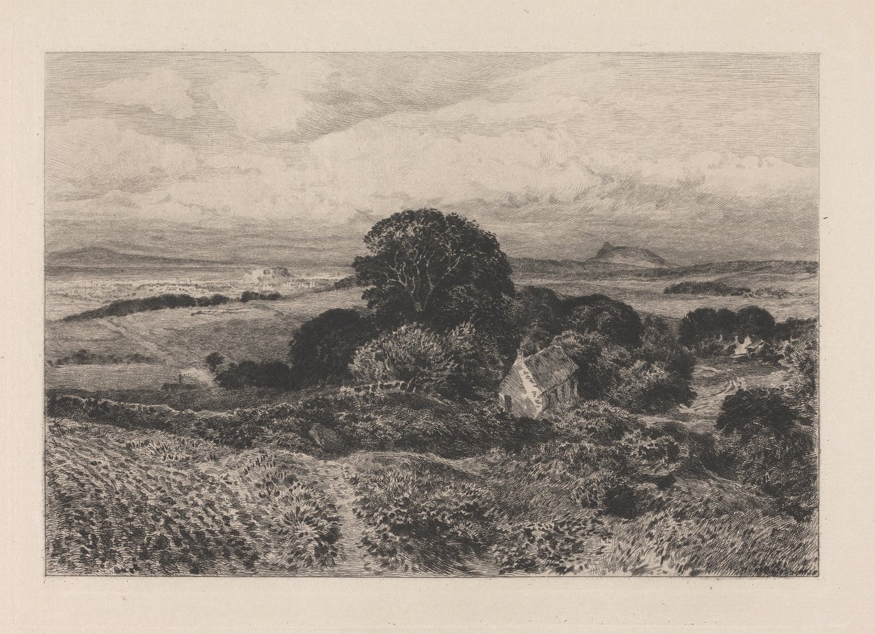 Edinburgh távoli kilátása alkotó: Samuel Bough