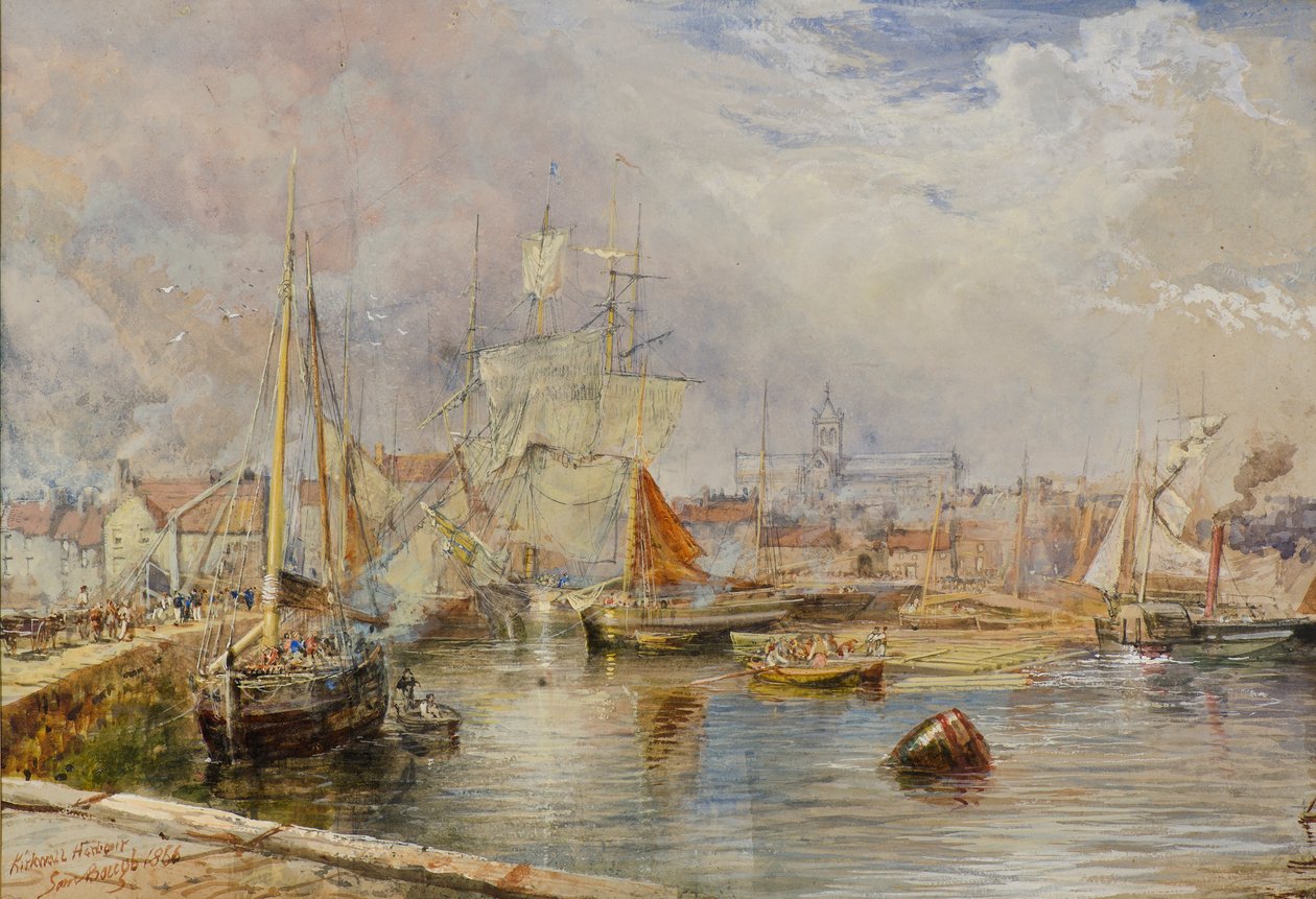 Kirkwall kikötője alkotó: Samuel Bough