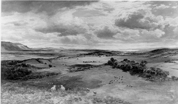 The Field of Bannockburn (panel) (f/w fotó) alkotó: Samuel Bough