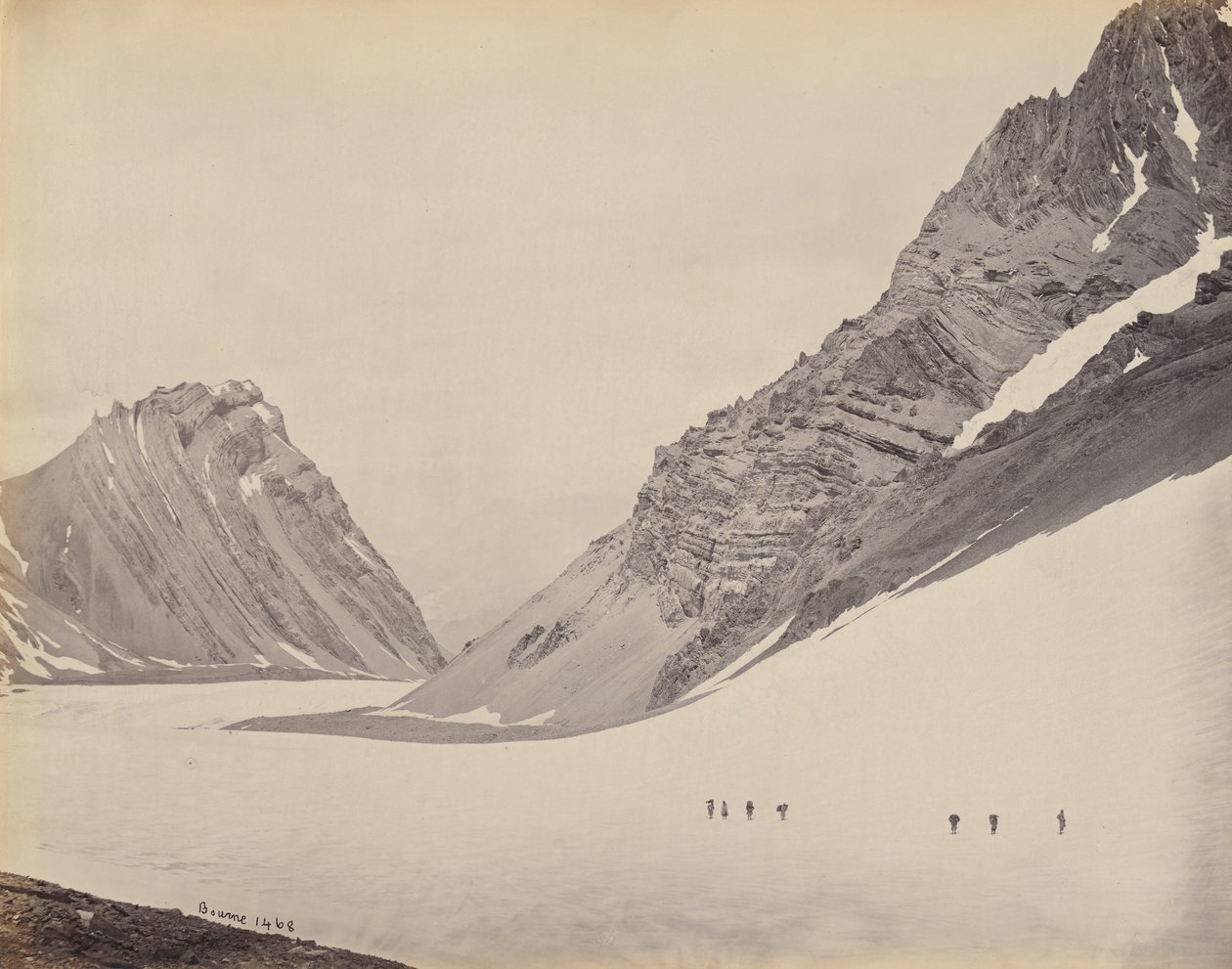 A Manirung-hágó, 1866. alkotó: Samuel Bourne