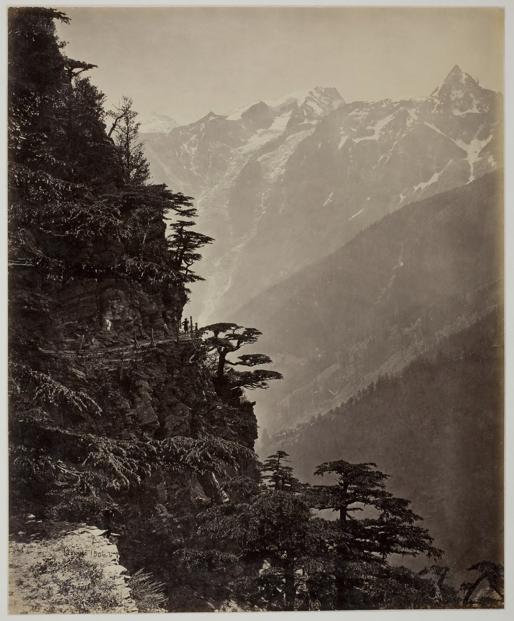 Cím nélkül [domboldal és hegyek], c. 1865. alkotó: Samuel Bourne