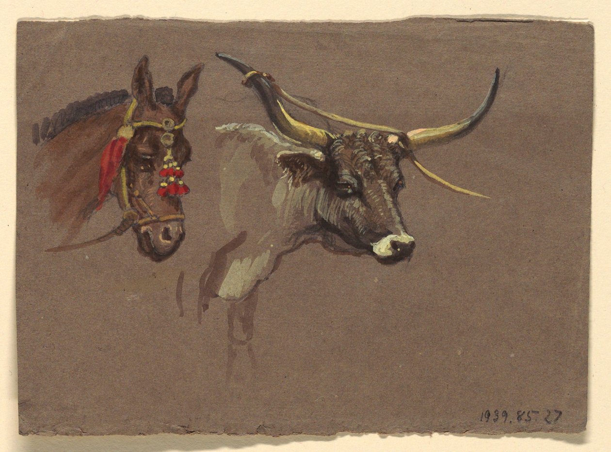 Rajz, Tanulmányok Olaszországból, 1872-73 alkotó: Samuel Colman